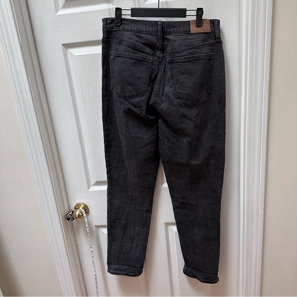 Madewell The Perfect Vintage Straight Jean Lunar Wash black high rise 29 tall - Picture 7 of 10